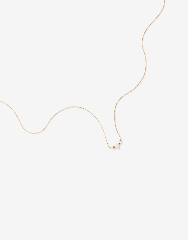 Michael Hill - Necklace with Opal & Diamonds in 10kt Yellow Gold