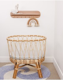 SILK MAGNOLIA - Pure Silk Fitted Bassinet and Cot Sheets