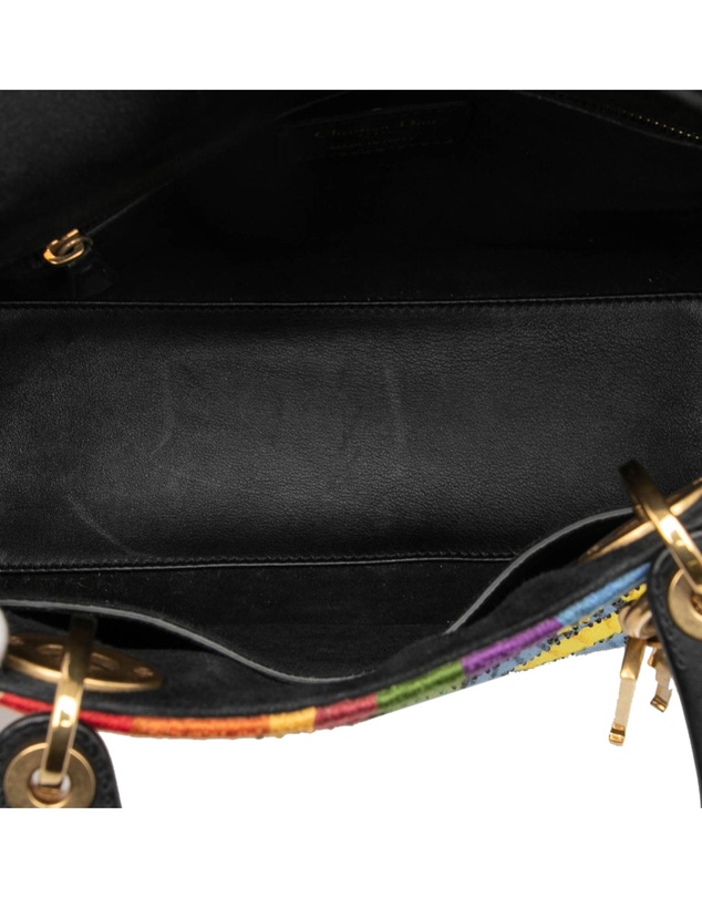 Pre-Loved by Azura Reborn - Pre-Loved Medium Canvas Beaded and Embroidered Tarot Judgment Lady Dior
