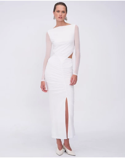Suboo - Christy Mesh Ruched Front Maxi