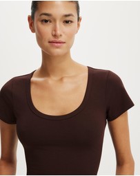 Cotton On - Everyday Smooth Scoop Neck Tee