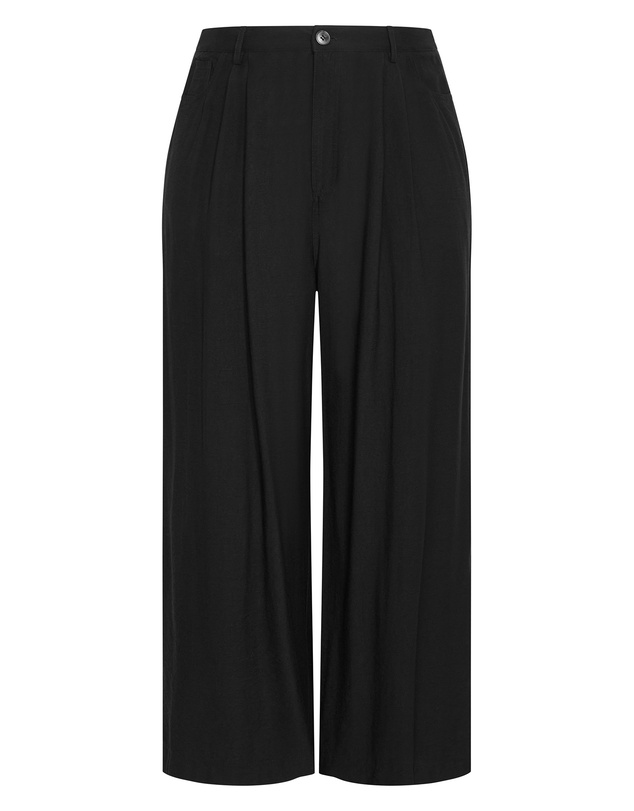 City Chic - Plus size Evani Wide Leg Pant - black