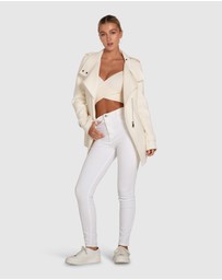 Belle & Bloom - Bad Girl Wool Blend Moto Coat