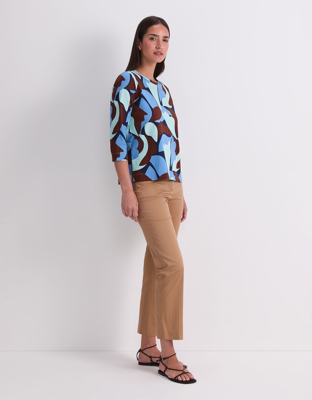 Sportscraft - Wave Print Half Sleeve Mercerised Tee