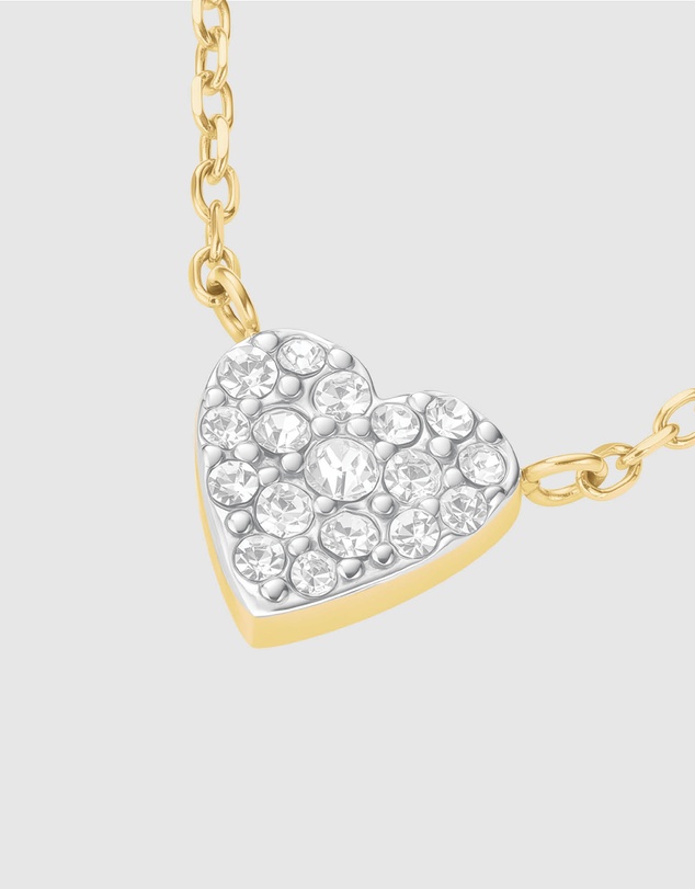 Rosefield - Pavé Heart Gold-Tone Necklace
