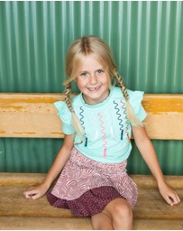 B.Nosy - Zebra Print Ruffle Skirt - Kids-Teens