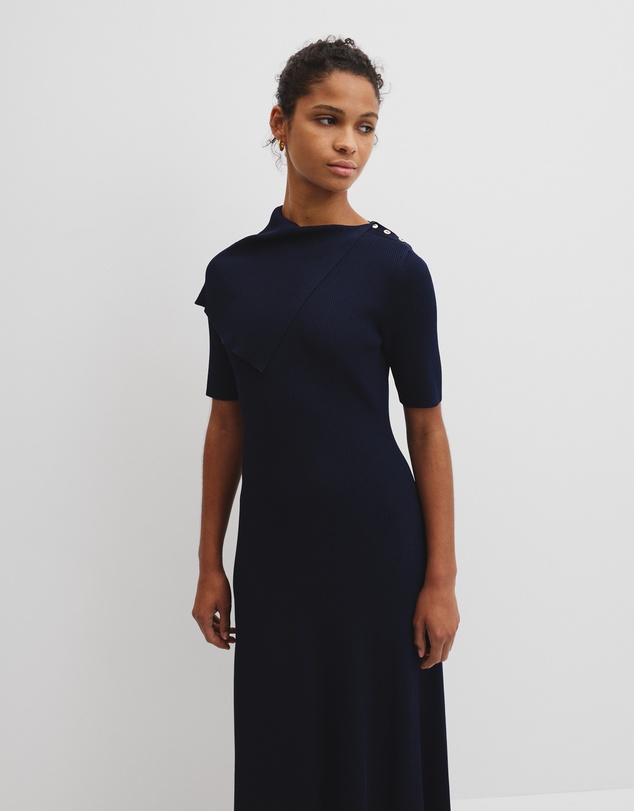 Country Road - Trim Detail Knit Dress