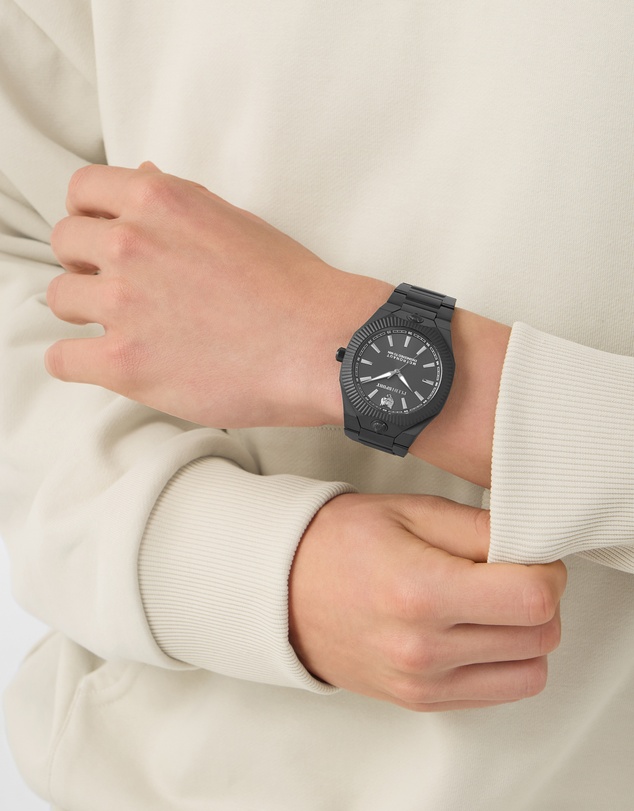 Plein Sport - PLEIN METRONAUT 42mm Black Dial and Black bracelet