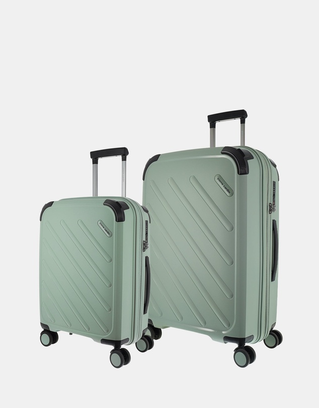 Pierre Cardin - Pierre Cardin Edge Hard Shell Medium and Cabin 2-Piece Set Bundle