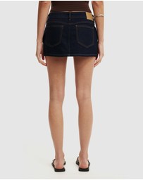 Cotton On - Micro Low Denim Skirt