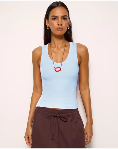 AERE - Cotton Scoop Tank
