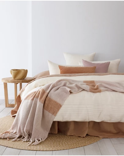 Bambury - Lores Jacquard Textured Cotton Quilt Cover Set