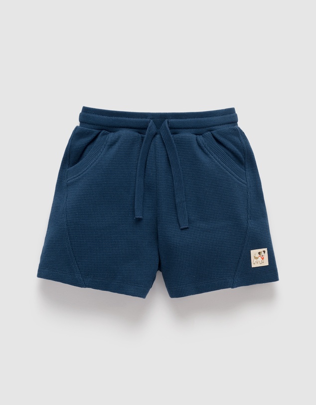 Purebaby - Casual Textured Shorts-Kids-Babies