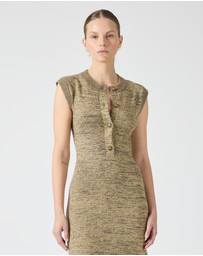 Third Form - Melange Knit Midi Dress