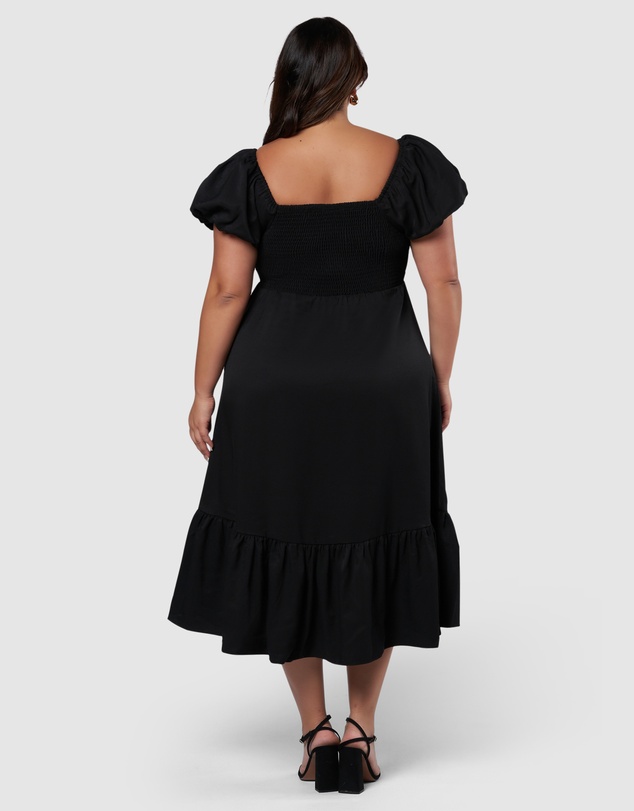 Pink Dusk by Curve Project - Electric Feel Midi Dress
