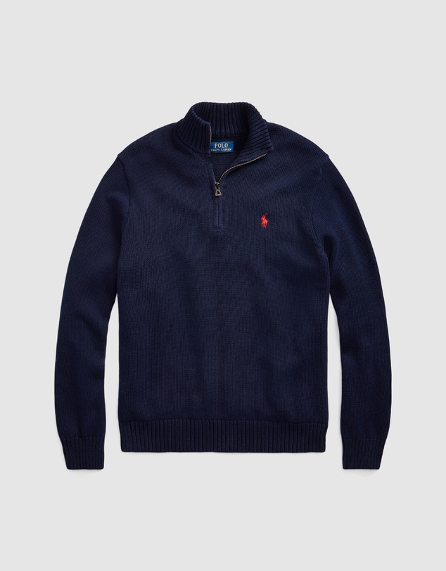 Polo Ralph Lauren - Cotton Quarter-Zip Sweater