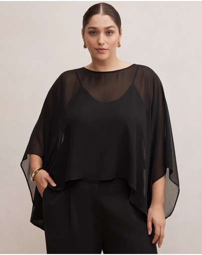 Forever New Curve - Gia Curve Sheer Cape