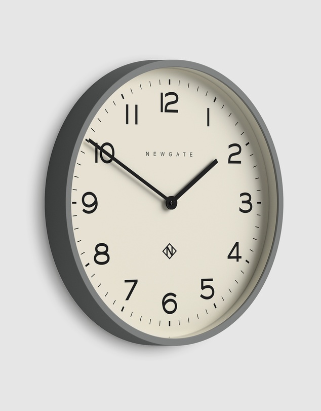 Newgate - Newgate Number Two Echo Wall Clock-Posh Grey