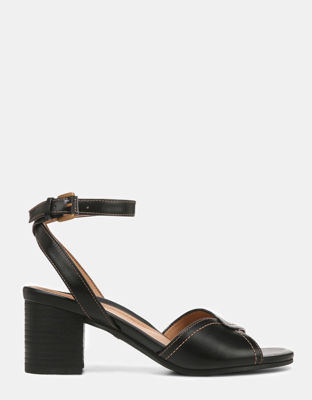 Vionic - Isadora Heeled Sandal - Black Leather
