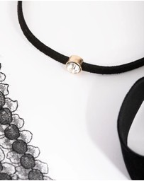 Lovisa - Gold Lace & Teardrop Choker 4-Pack