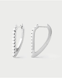 PDPAOLA - Gloss Silver Earrings