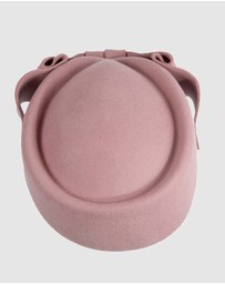 Max Alexander - Felt Dusty Pink Pillbox Hat