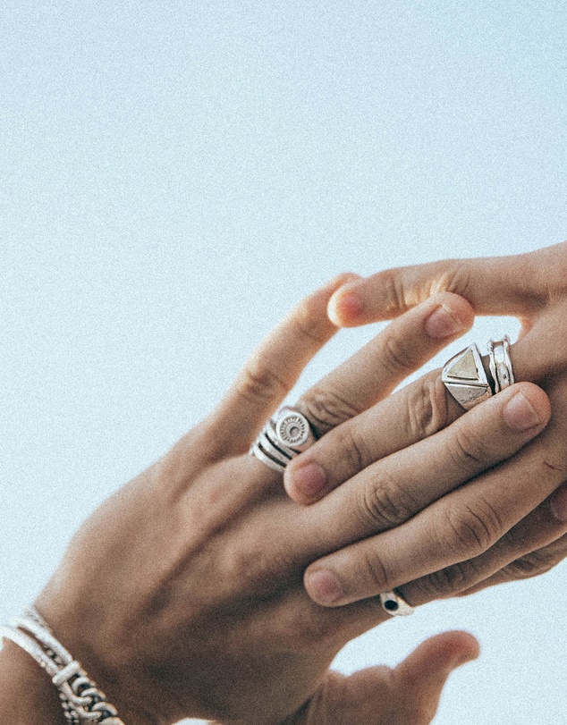Haze & Glory - ICONIC EXCLUSIVE - Good Vibes Only Ring in Oxidised 925 Silver