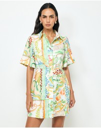AERE - Lana Mini Shirt Dress