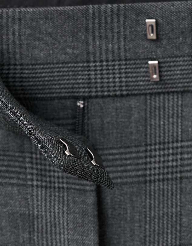 M.N.G - Pleated Check-Print Suit Trousers