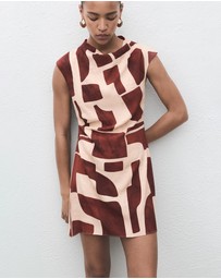 M.N.G - Short Printed Dress