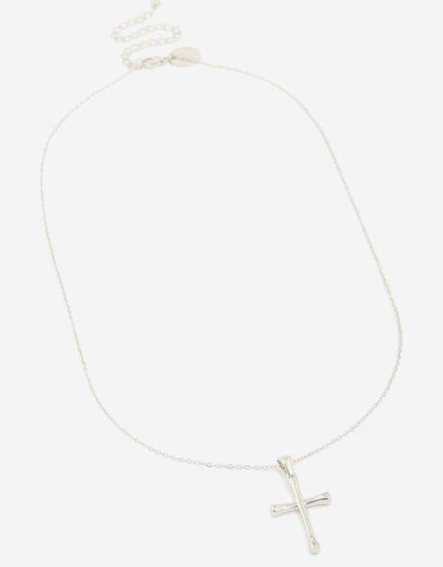 Lovisa - Waterproof Stainless Steel Large Cross Pendant Necklace