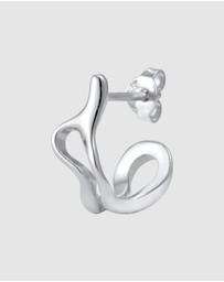 Kuzzoi - ICONIC EXCLUSIVE - Earrings Male Single Creole 925 Sterling Silver