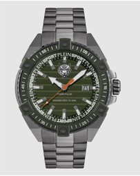 Plein Sport - Plein Urban Pulse 47mm Green dial and Stainless steel strap