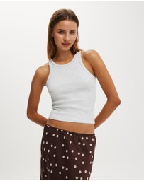 Cotton On - Goldie Rib High Neck Tank