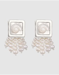 Haze & Glory - ICONIC EXCLUSIVE - Earrings Island Girl Pearl 925 Sterling Silver