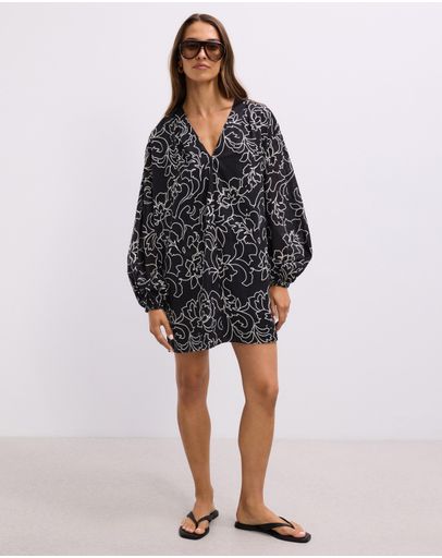 Outline Floral Print