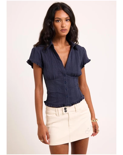 Alice In The Eve - Bryn Ruffle Shirt