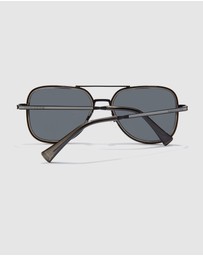 Hawkers Co - HAWKERS - Polarized Black CAPTAIN Sunglasses for Men and Women UV400