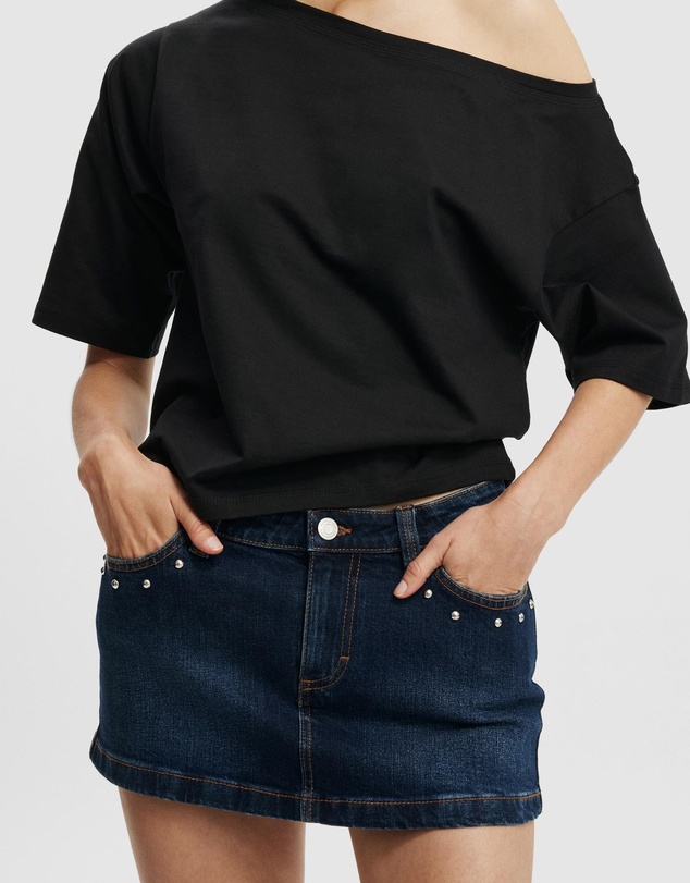 Cotton On - Micro Low Denim Skirt