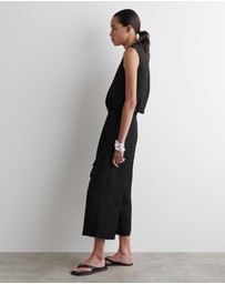 COS - Tie-Detail Linen-Blend Wrap Waistcoat