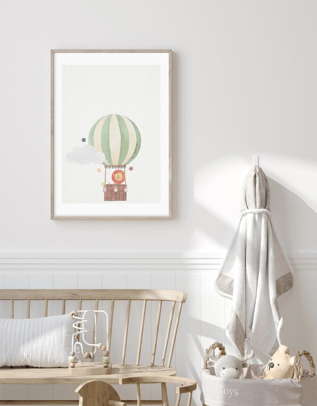 Olive et Oriel - Sky Friends On Linen I