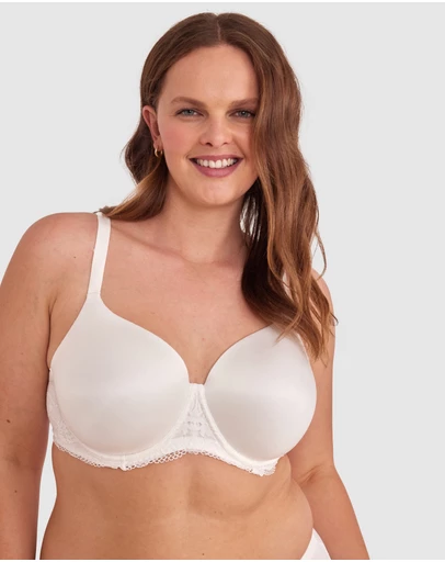 Bras N Things - Body Bliss Lace Full Cup Bra - Ivory