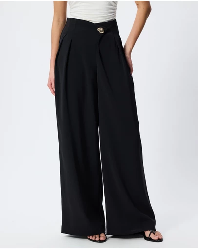 Tussah - Antonia Gold Trim Button Wide Leg Pants