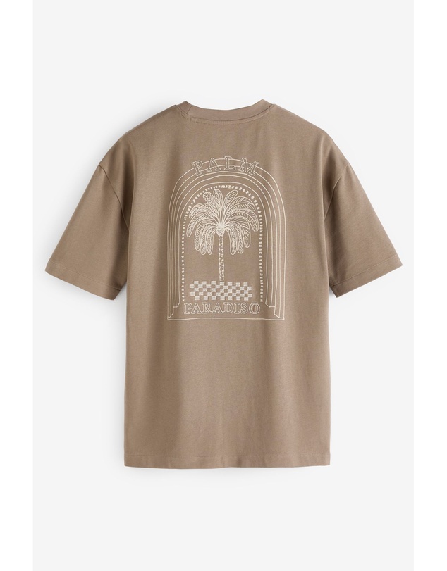 NEXT - Back Print Beach Graphic T-Shirt