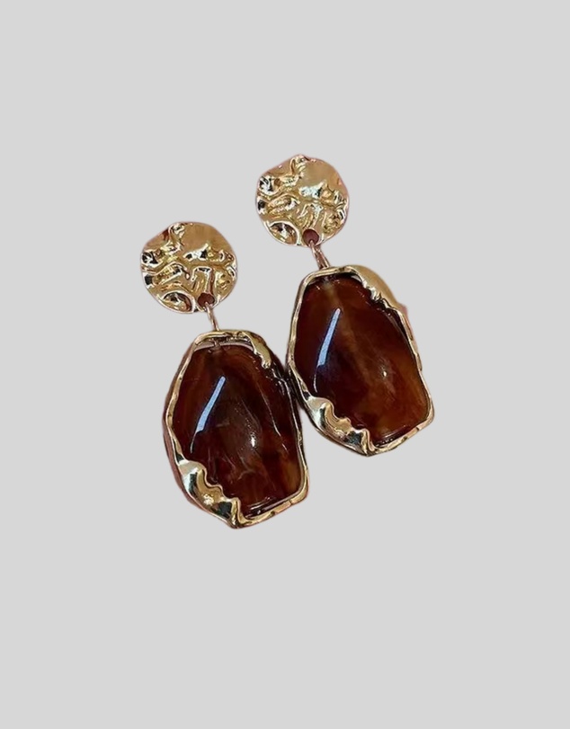 KAJA Clothing - Alloy Resin Earrings-Leaf Earrings 2 pc