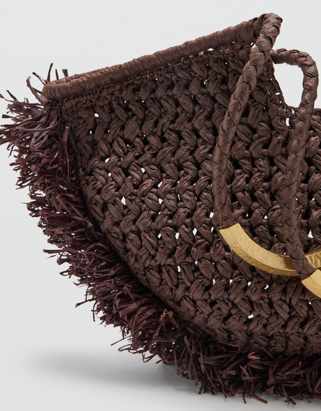 M.N.G - Natural Fibre Shoulder Bag