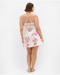 City Chic - Plus size Arcadia Chemise - pink