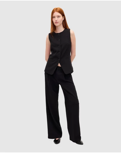 GAP - 365 Tribeca Twill Low Rise Wide Leg Pants