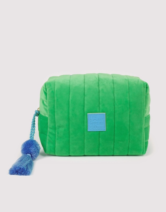 The Somewhere Co - Green Velvet Cosmetic Case