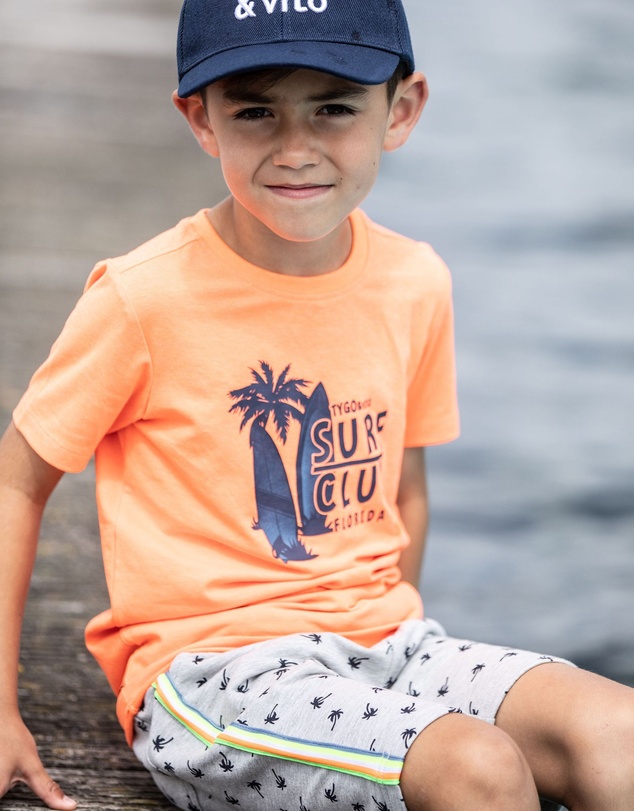 TYGO&vito - Palm Tree Print Sweat Shorts - Kids-Teens